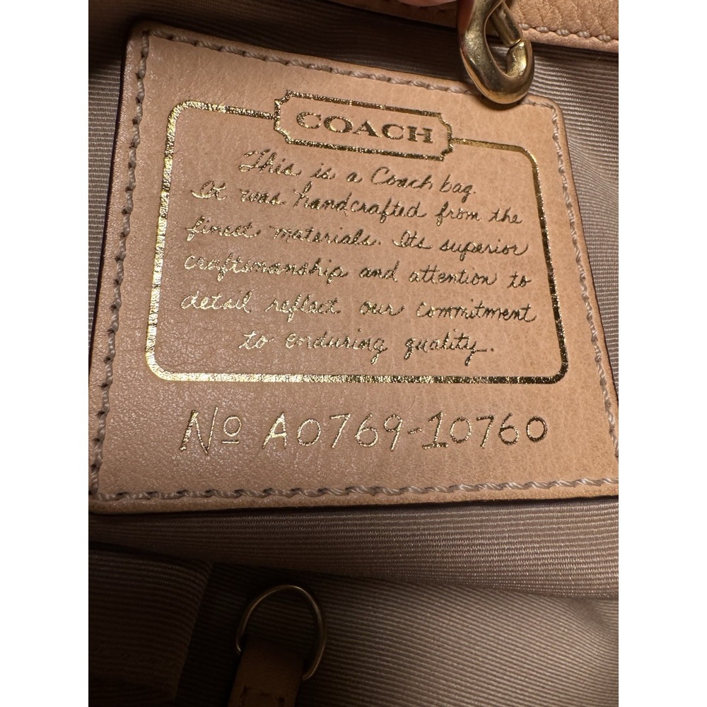 Vintage Y2K COACH Iconic Y2K Legacy Oxford Stripe Slim Pocket Tote 10760 RARE - Picture 16 of 16